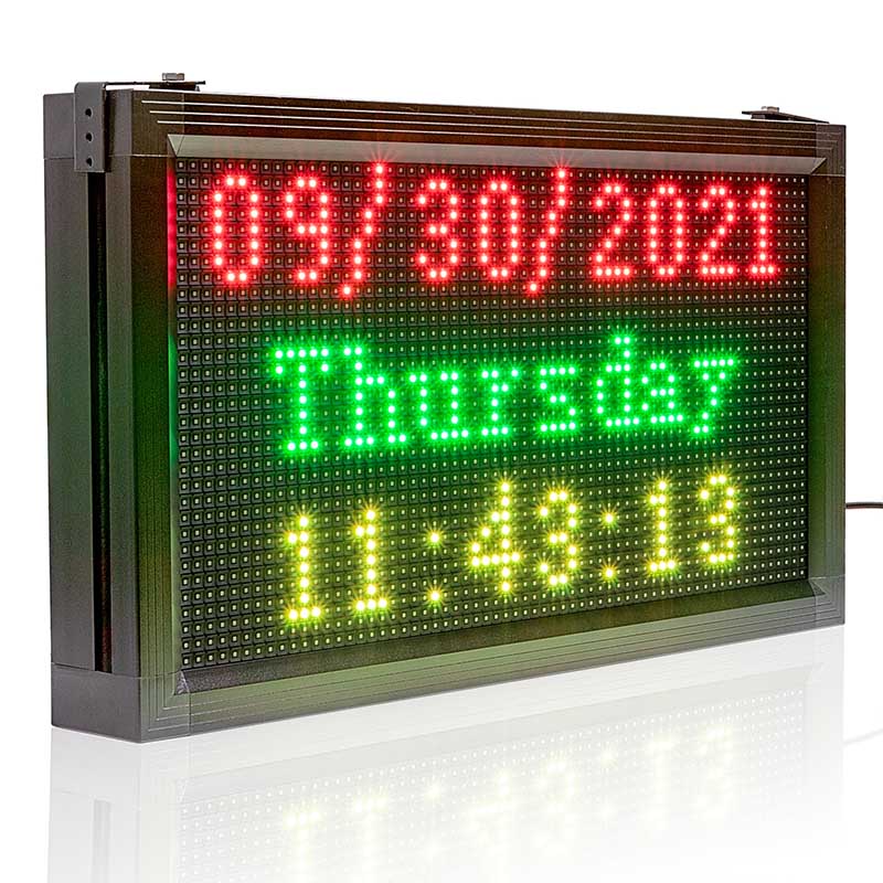 Leadleds Window Sign Programmable RGB Outdoor Waterproof Programmable Led Sign Board
