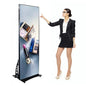Leadleds 76 in Mobile Led Avdertising Poster Free Standing HD Media Screen for Store Shopping Mall Hotel