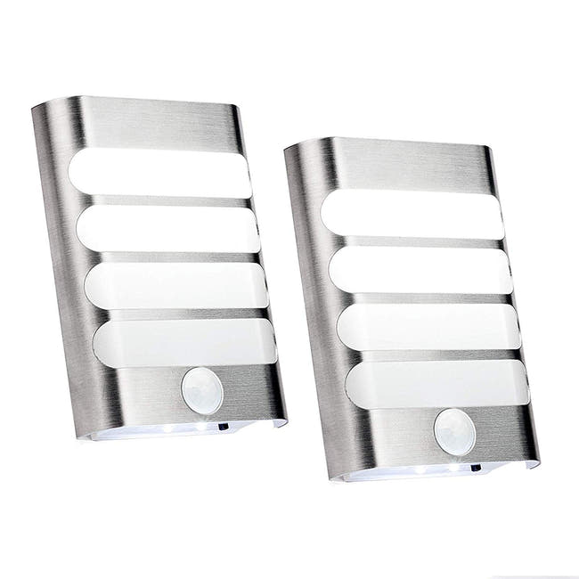 Leadleds Motion Sensor Light USB Rechargeable or 3pcs AA Battery Powered Wall Sconce Spot Lights Hallway Night Light, 2 Pack - Leadleds Imagen principal del producto