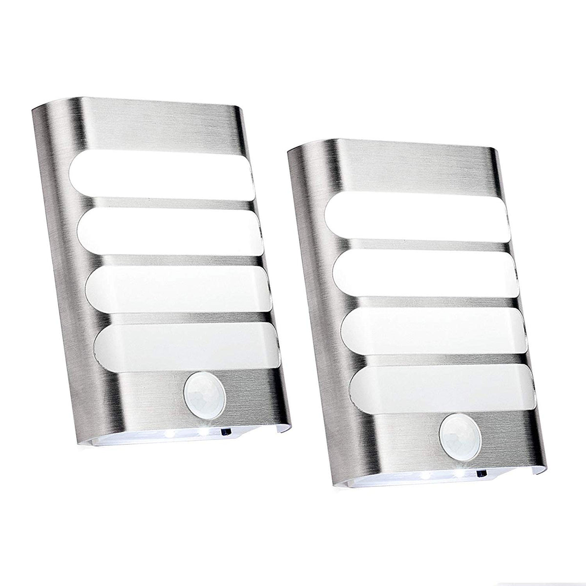 Leadleds Motion Sensor Light USB Rechargeable or 3pcs AA Battery Powered Wall Sconce Spot Lights Hallway Night Light, 2 Pack - Leadleds