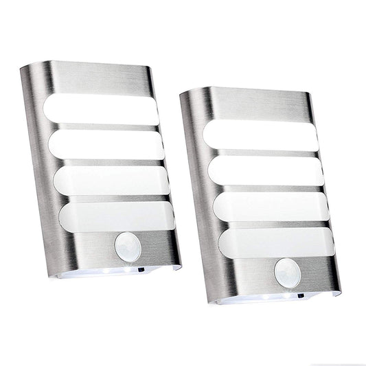 Leadleds Motion Sensor Light USB Rechargeable or 3pcs AA Battery Powered Wall Sconce Spot Lights Hallway Night Light, 2 Pack - Leadleds