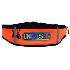 Fashion Multifunction USB Charging Gym Bags Waistline Bag Hips Bag With Scrolling Led Screen App Control Sports Lighting