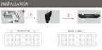 Panel mounted LED temperature display with 10 inch digits