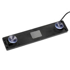 Programmable car window LED message board displaying custom text with 180 degree adjustable suction cups