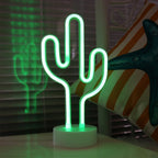 Leadleds Neon Light Sign Flamingo Unicorn Cactus Pineapple Lamp Light Xmas Party Wedding Decorations