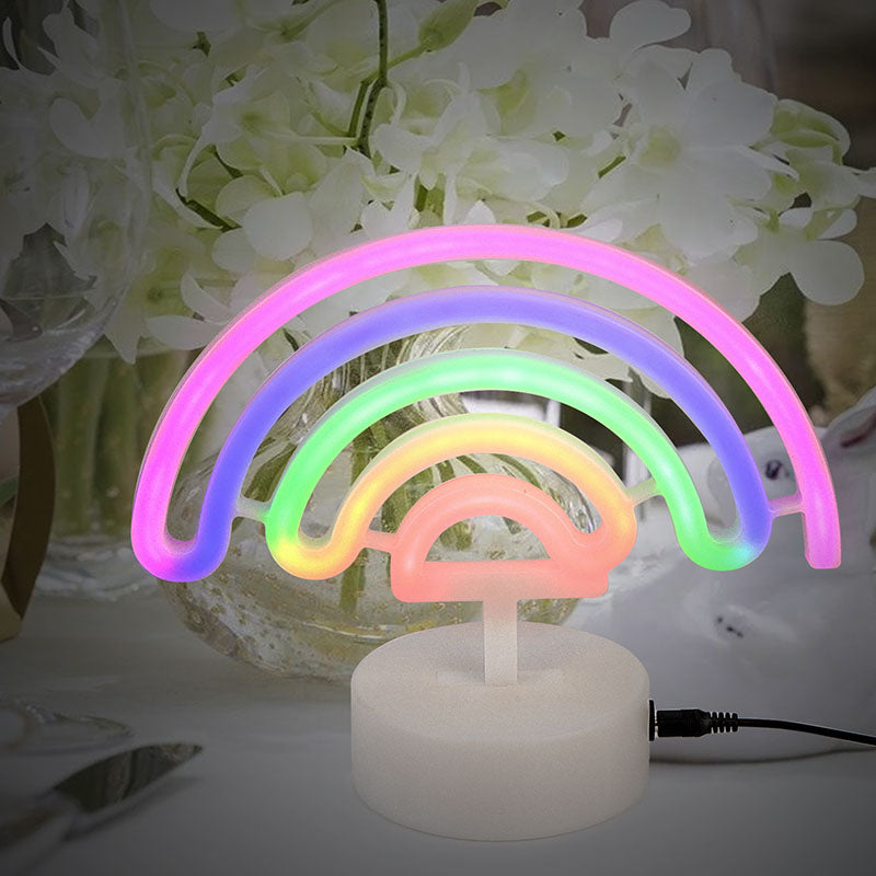 Leadleds Neon Light Sign Flamingo Unicorn Cactus Pineapple Lamp Light Xmas Party Wedding Decorations