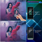 Smartphone app customizing text, animations, and DIY image uploads on rechargeable LED mask