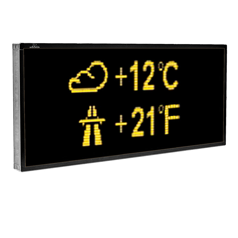 Leadleds Battery Operated Temperature Display Outdoor Digital Sign Boa