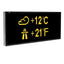 Rechargeable Battery Operated Outside Temperature Monitor Custom Outdoor Led Sign