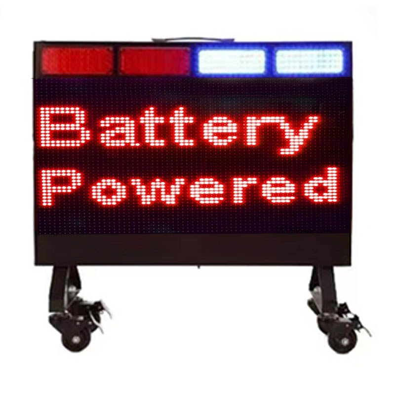 Leadleds Portable Road Sign Board Programmable Message Board Warning Sign Secondary image