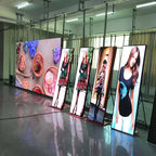 Leadleds 76 in Mobile Led Avdertising Poster Free Standing HD Media Screen for Store Shopping Mall Hotel