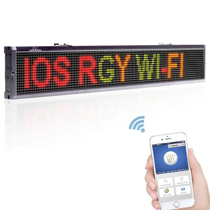 Leadleds 40 inches Led Billboard WiFi Programmable 3 Colors Message Digital Signage wholesale Secondary image