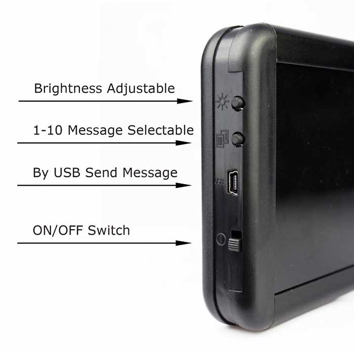 Battery Powered Led Signs Scrolling Advertising Led Panel Display Board Multi-purpose - Leadleds