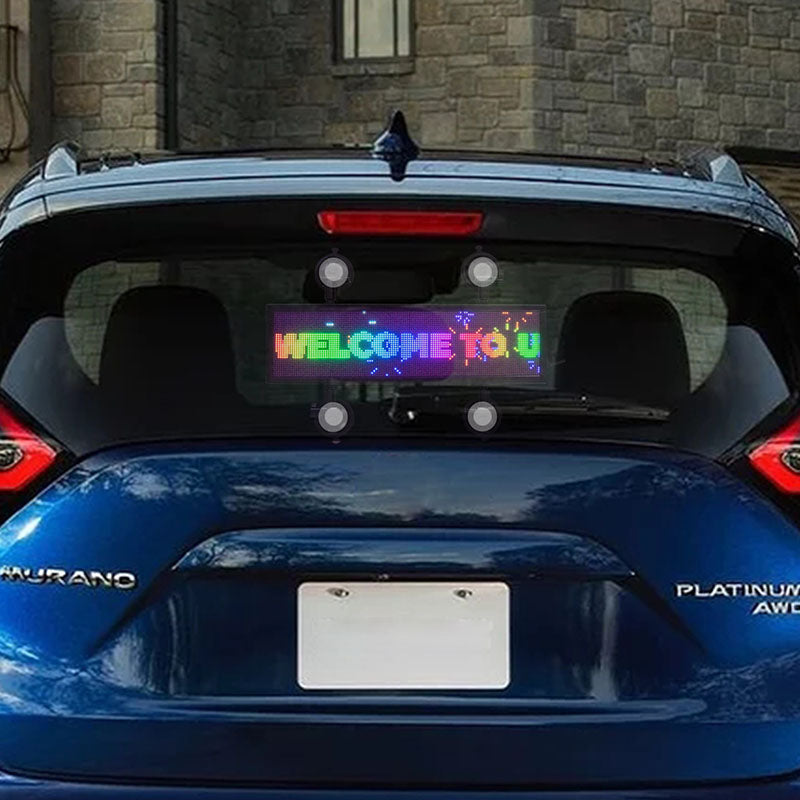Leadleds Full Color Sign For Car Wireless Smart Led Car Sign DC9-36V