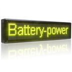 Leadleds 40in Outdoor Rechargeable Battery Powered Led Bar Sign Multicolor WiFi Programmable