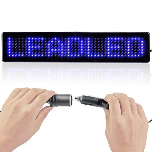 23cm 12V LED Car Signs Remote Programmable Scrolling Message display Board Diy kit 700