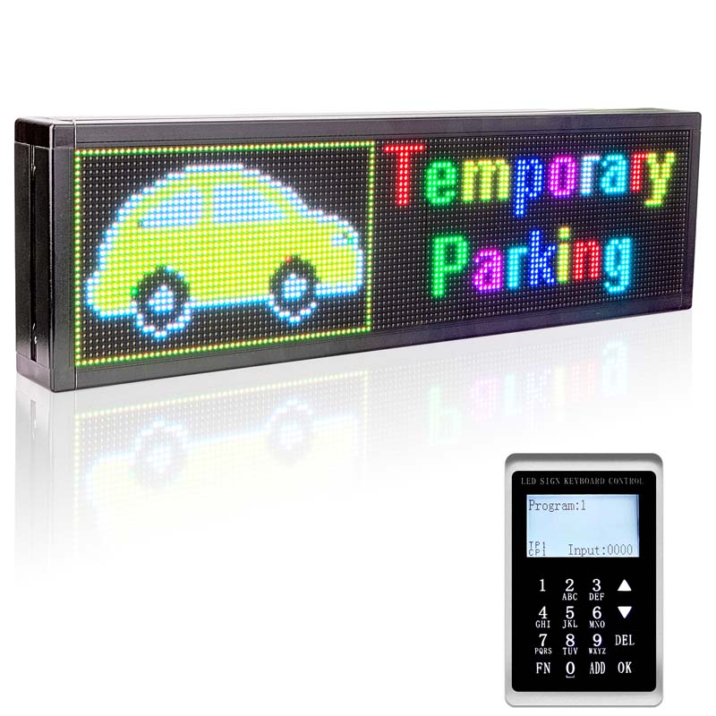 Leadleds Bus Led Sign Route Info Electronic Message Board with LCD  Message Controller, DC9-36V