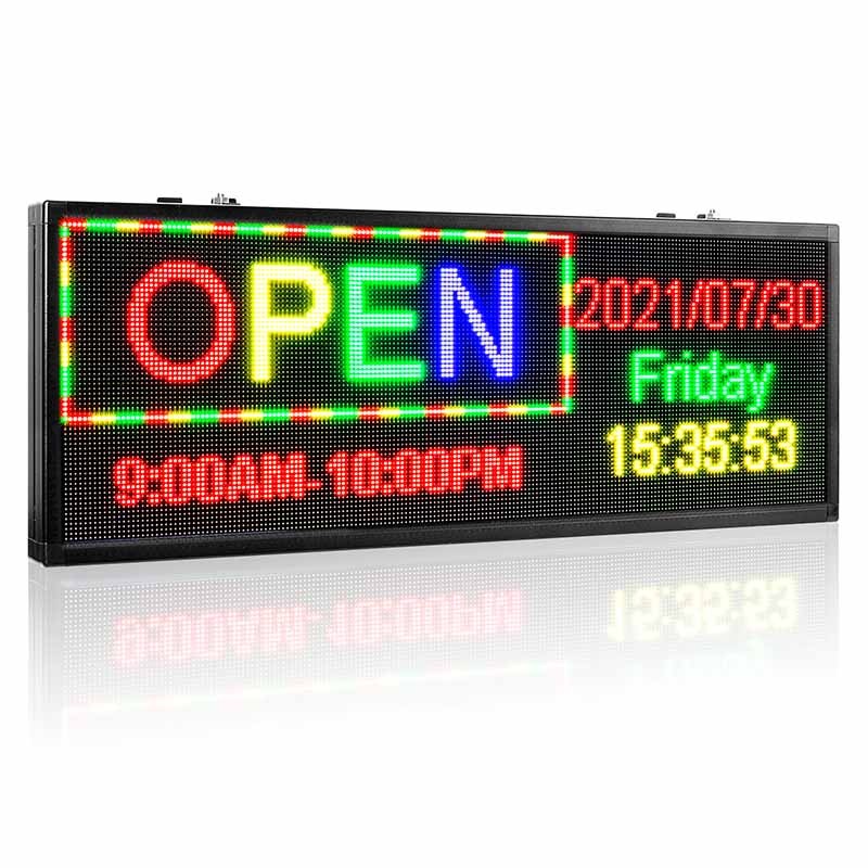 Full Color LED Rear Window Sign - Video Text Animation Programmable Image principale du produit