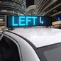 digital sign on top of car