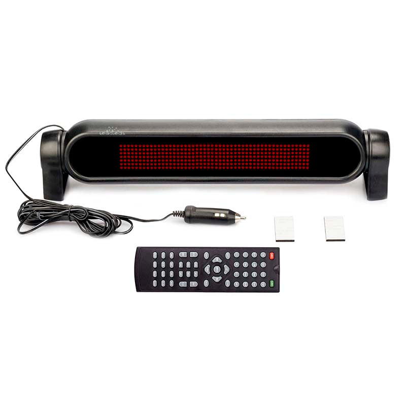 Leadleds 12v LED Car Advertising Signs Programmable LED Panel Scrolling Text Information Multi-language Image principale du produit