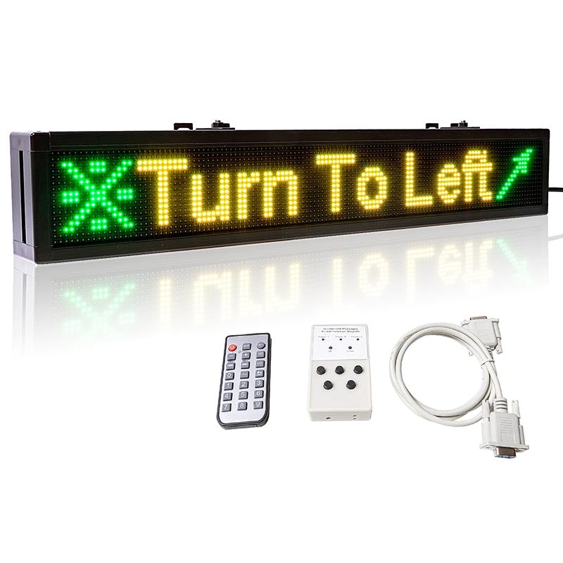 Leadleds Led Car Sign Board RS232 by Keypad Remote Control Message Display DC24V DC12V 100-240V