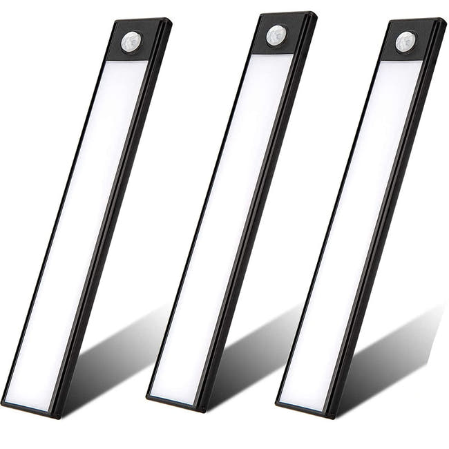 UNTCENT Wall Cabinets Light USB Rechargeable Magnetic Motion Sensor Night Light, 3 Pack Imagen principal del producto