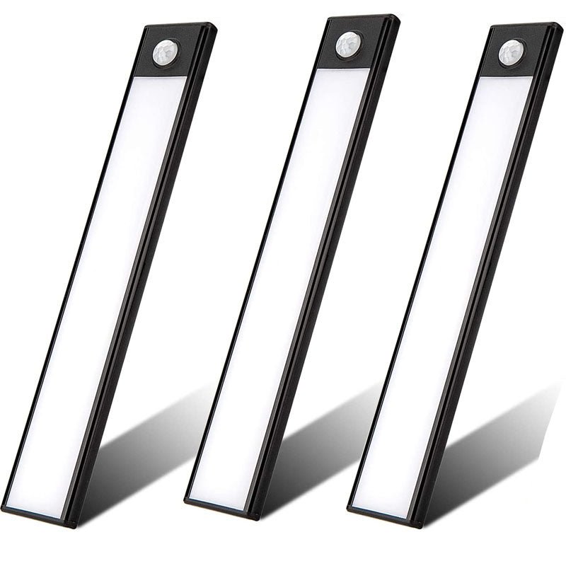 UNTCENT Wall Cabinets Light USB Rechargeable Magnetic Motion Sensor Night Light, 3 Pack