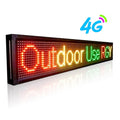 Leadleds 1.36M Outdoor Led Open Sign Neon Scrolling Message Board 4G Programmable Remotely Control