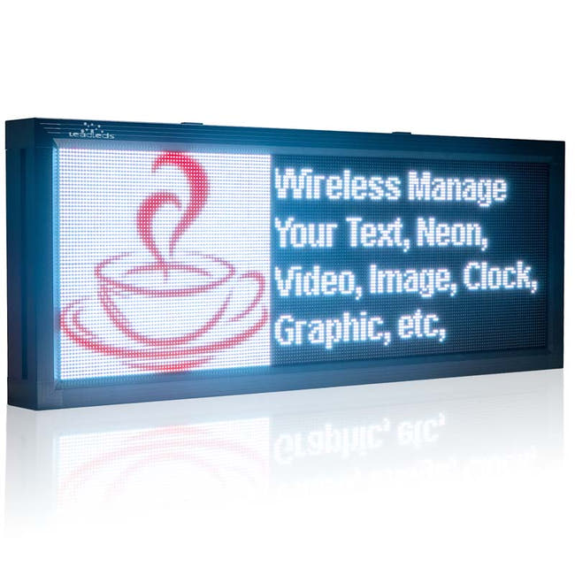 Leadleds Outdoor Led Advertising Billboard Video Screen 136 x 56cm by LAN Fast Programming Imagen principal del producto