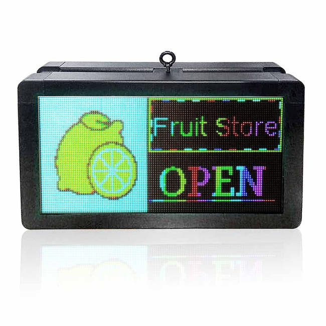 44 x 25cm Desktop Neon Sign Multicolor Programmable Message Board, Double-sided  Secondary image