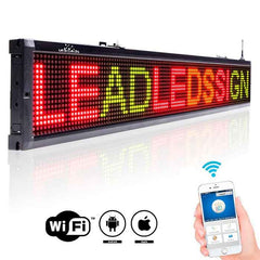 Led Advertising Board Scrolling Led Sign Signal Input by WiFi, RGY Message Board - Leadleds