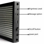 Leadleds Electronic Signs for Car Shop Office Window Advertising Display Board by Phone Control Message, Amber lights