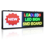 Leadleds 64 in Led Bar Sign Neon Open Message Board Custom Led Sign Full Color by Ethernet