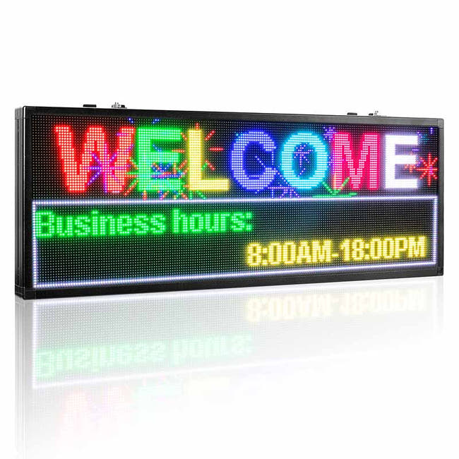 Leadleds 64 in Led Bar Sign Neon Open Message Board Custom Led Sign Full Color by Ethernet Hauptbild