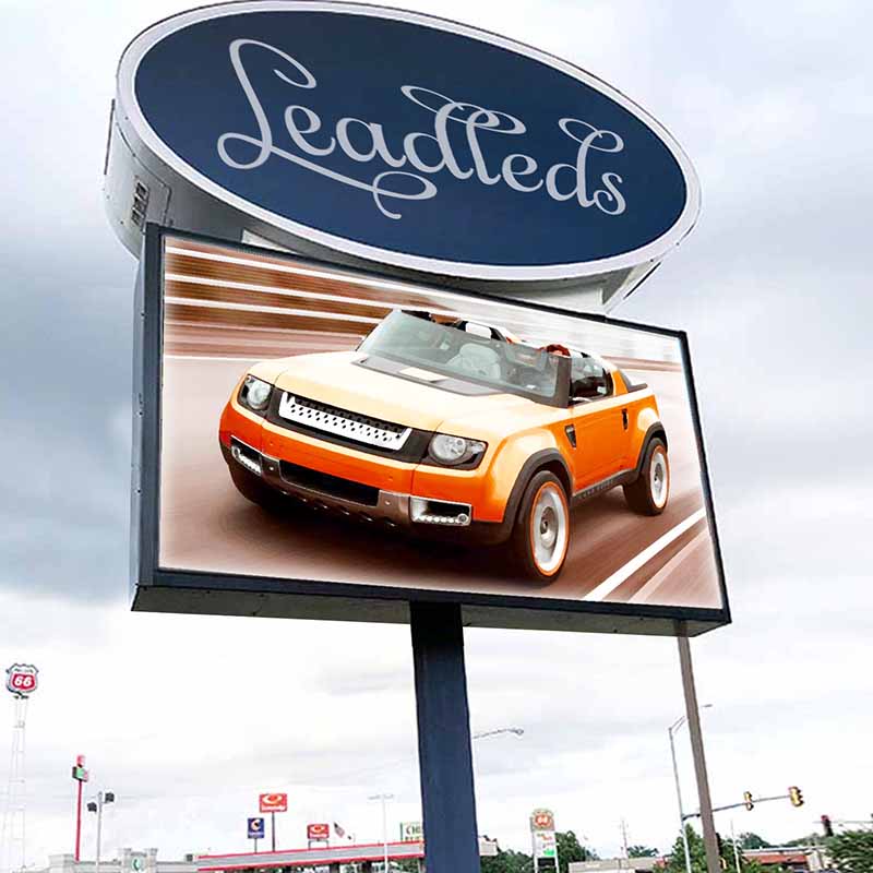 Leadleds Outdoor Programmable Led Signs Double Sided Custom Led Sign Digital Signage, 138 X 88in