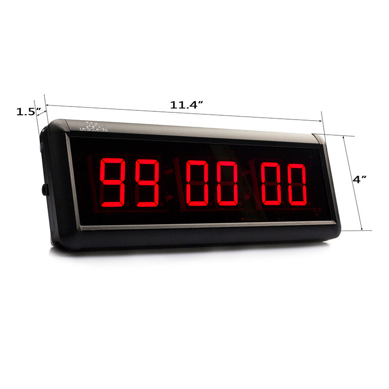 Leadleds 1.5” Digital Clock Display Countdown Count up LED Timer Stopwatch with Remote