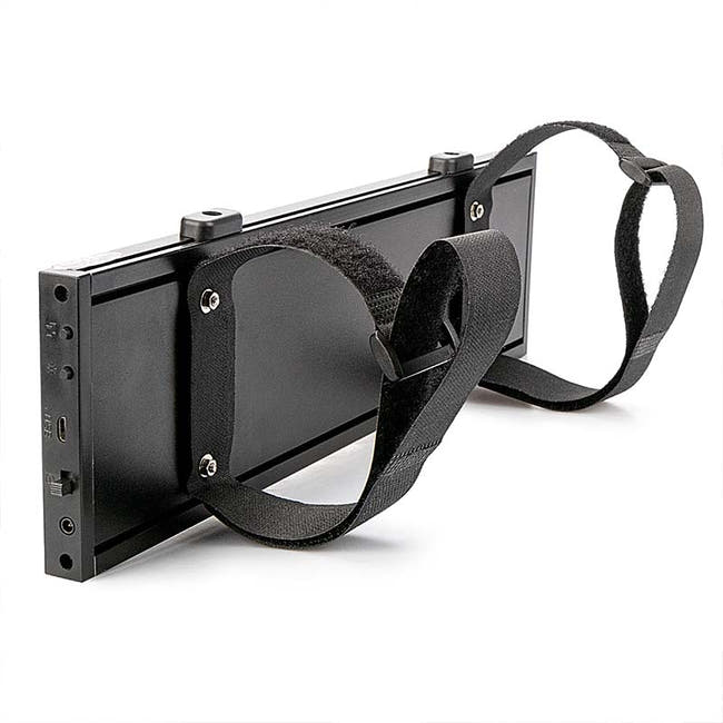 34cm Car Sign WiFi Programmable Led Light Sign with Velcro Straps for Rearview Mirror Secondary image