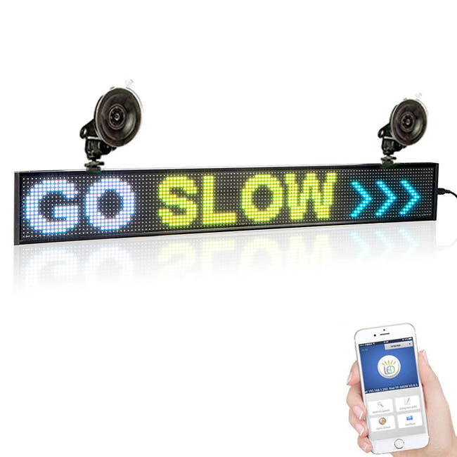 Leadleds Electronic Road Signs for Sale,  Multi color Message Board 26 x 4 in Imagen principal del producto