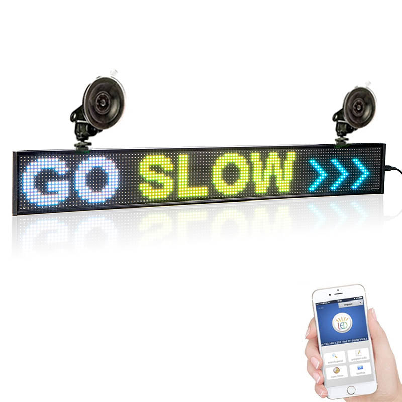 Leadleds Electronic Road Signs for Sale,  Multi color Message Board 26 x 4 in Imagen principal del producto