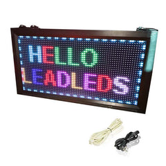 Leadleds Pantalla LED a todo color Tablero de muestra LED impermeable al aire libre programable Super brillante P10