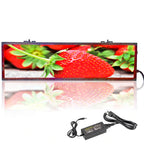 Leadleds HD LED Banner Electronic Message Center Signage for Business, 86 x 344 pixels