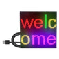 DIY Full Color LED Panel DC5V Wireless Message Board Support Global Language Image Animation with 1M USB Cable 4096 Dots