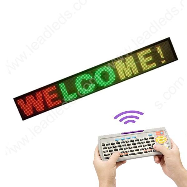 2.5M Remote Led Display 3 Colors Scrolling Message Board from Leadleds Led Sign Manufacturer - Leadleds
