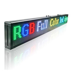 Leadleds 50in Led Display Screen for Advertising 2 Lines Message Board 7 Colors App Control