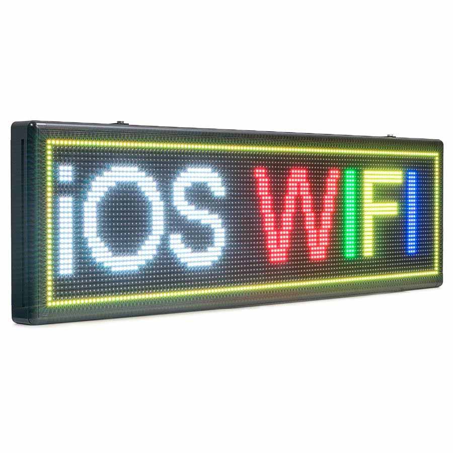 Custom Outdoor Signs | Multicolor Smart WiFi Sign Strong Memory Space ...