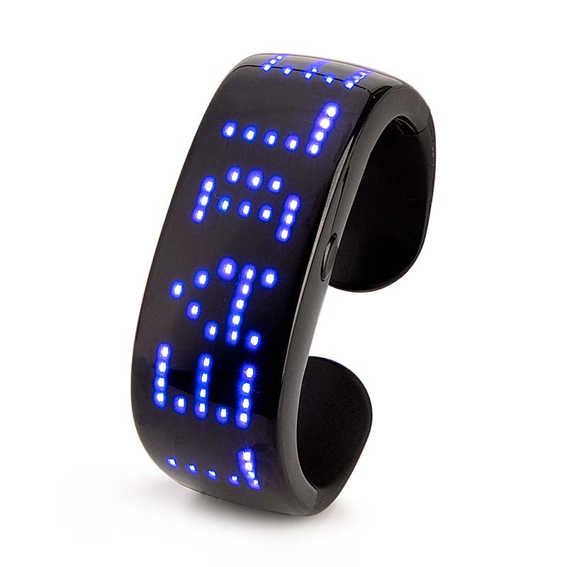 Leadleds Bluetooth Program LED Bracelets Rechargeable Light Up Bracelet Scrolling Message