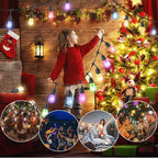 UNTCENT Vintage Seasons LED Warm White RGBW Color Changing String Lights, 48ft