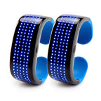 Leadleds LED Bracelet 9 Patterns Flashing Display for Running, Cycling, Party, Bar, EMD, 2-Pack
