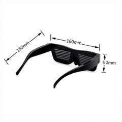 Leadleds Customizable Bluetooth LED Eyewear Glasses Display Messages, Animation, Drawings for Fun