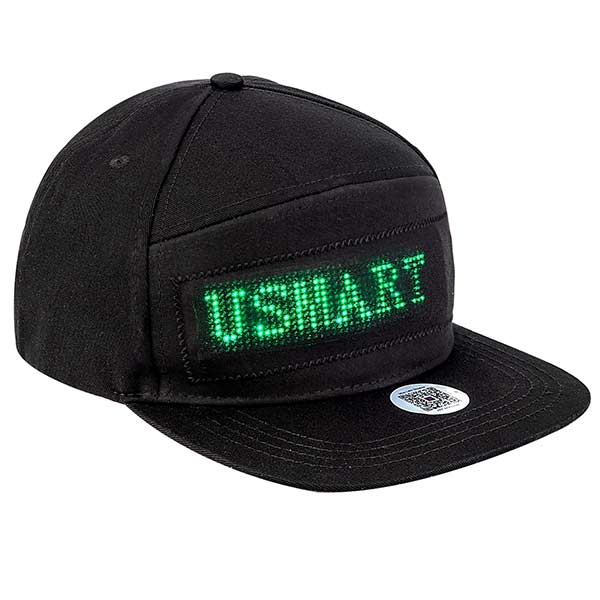 Black Hip Hop DJ Sports Summer Sunshade Hat Men's and Women's Bars Show Bluetooth led Advertising Display Hat Secondary image